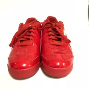 Red Puma sneakers